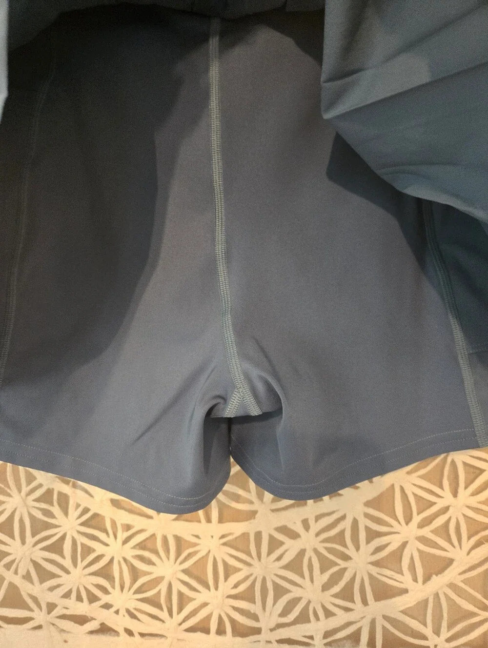 New Balance Pleated Tennis Skort NWT Teal Yellow WK41402 Size Small - Picture 8 of 8